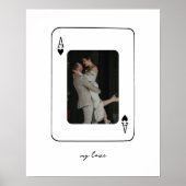 Moderne Minimalistische Hochzeit Poster (Vorne)