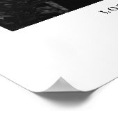 Moderne Minimalistische Hochzeit Poster (Ecke)