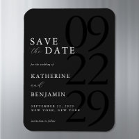 Moderne Minimalistische Hochzeit retten das Datum