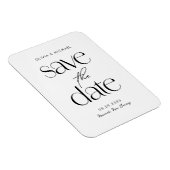 Moderne Minimalistische Hochzeit rettet das Datum Magnet (Rechte Seite)
