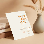 Moderne Minimalistische Hochzeit rettet das Datum Save The Date