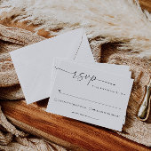 Moderne Minimalistische Hochzeit RSVP Karte