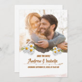 Moderne Minimalistische Hochzeit Save The Date (Vorne/Hinten)