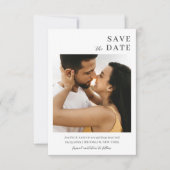 Moderne Minimalistische Hochzeit Save The Date (Vorderseite)