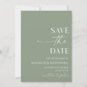 Moderne Minimalistische Hochzeit Save The Date (Vorderseite)