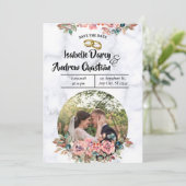 Moderne Minimalistische Hochzeit Save The Date (Stehend Vorderseite)