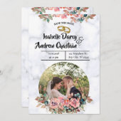 Moderne Minimalistische Hochzeit Save The Date (Vorne/Hinten)