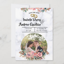 Moderne Minimalistische Hochzeit Save The Date