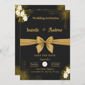 Moderne Minimalistische Hochzeit Save The Date (Vorne/Hinten)