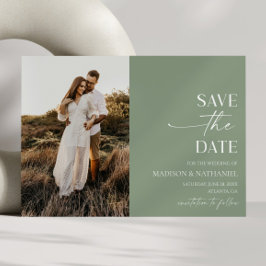Moderne Minimalistische Hochzeit Save The Date