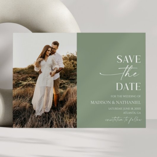 Moderne Minimalistische Hochzeit Save The Date