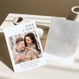 Moderne Minimalistische Hochzeit Save The Date