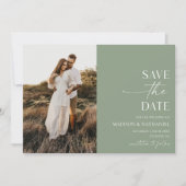 Moderne Minimalistische Hochzeit Save The Date (Vorderseite)
