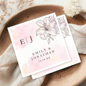 Moderne Minimalistische Hochzeit Serviette