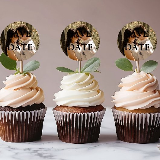 Moderne Minimalistische Hochzeit spart das Datum Runder Aufkleber