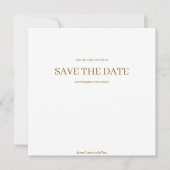 Moderne Minimalistische Hochzeit spart das Datum Save The Date (Vorderseite)