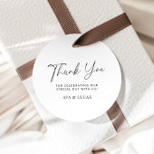 Moderne Minimalistische Hochzeit Vielen Dank für I Geschenkanhänger