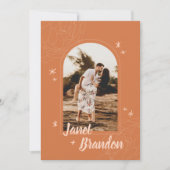 Moderne Minimalistische Hochzeit von Earthy Boho Save The Date (Vorderseite)