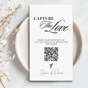 Moderne Minimalistische Hochzeiten erfassen den QR Begleitkarte