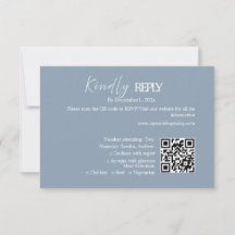 Moderne minimalistische Hochzeits-RSVP-Karte
