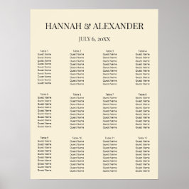 Moderne Minimalistische Hochzeits-Willkommensschil Poster