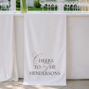 Moderne Minimalistische Hochzeitsbanner 'Cheers To Banner