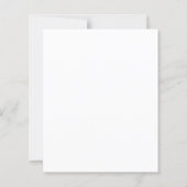 moderne minimalistische Hochzeitseinladung (Rückseite)