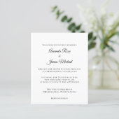 moderne minimalistische Hochzeitseinladung (Stehend Vorderseite)
