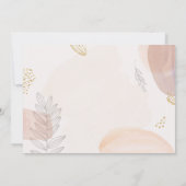 Moderne Minimalistische Hochzeitseinladung Boho, r Einladung (Rückseite)