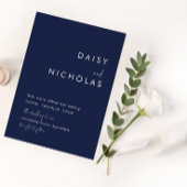 Moderne Minimalistische Hochzeitseinladung der Mar Einladung