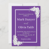 Moderne Minimalistische Hochzeitseinladung - Einfa Einladung (Vorderseite)