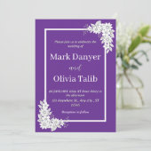 Moderne Minimalistische Hochzeitseinladung - Einfa Einladung (Stehend Vorderseite)