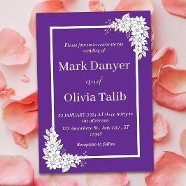 Moderne Minimalistische Hochzeitseinladung - Einfa Einladung