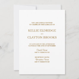 Moderne Minimalistische Hochzeitseinladung Einladung