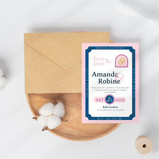 Moderne Minimalistische Hochzeitseinladung Einladung