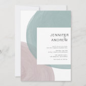 Moderne Minimalistische Hochzeitseinladung Einladung (Vorderseite)