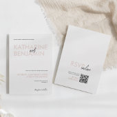 Moderne Minimalistische Hochzeitseinladung - Elega Einladung