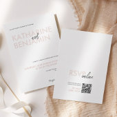 Moderne Minimalistische Hochzeitseinladung - Elega Einladung