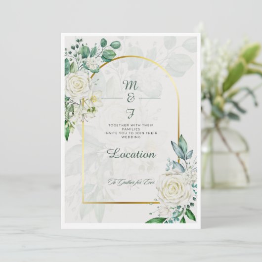 Moderne Minimalistische Hochzeitseinladung | elega Save The Date (Stehend Vorderseite)