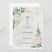 Moderne Minimalistische Hochzeitseinladung | elega Save The Date (Vorne/Hinten)