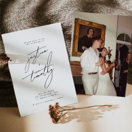 Moderne Minimalistische Hochzeitseinladung Save The Date