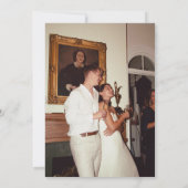 Moderne Minimalistische Hochzeitseinladung Save The Date (Rückseite)