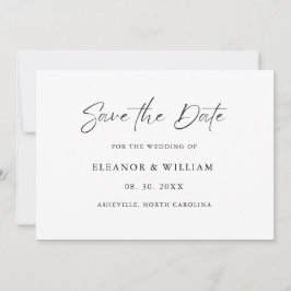 Moderne Minimalistische Hochzeitseinladung zum Spe Save The Date