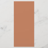Moderne Minimalistische Hochzeitsempfangs-Dankeska Programm (Rückseite)