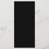 Moderne minimalistische Hochzeitsempfangs-Dankeska Programm (Rückseite)