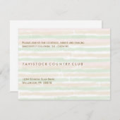 Moderne Minimalistische Hochzeitsempfangskarte Begleitkarte (Vorne/Hinten)