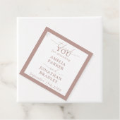 Moderne Minimalistische Hochzeitsempfehlung Geschenkanhänger (Beispiel)