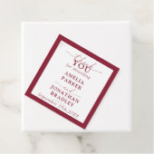 Moderne Minimalistische Hochzeitsempfehlung Geschenkanhänger (Beispiel)