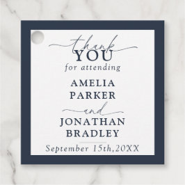 Moderne Minimalistische Hochzeitsempfehlung Geschenkanhänger