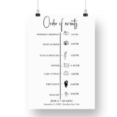 Moderne Minimalistische Hochzeitserie Poster